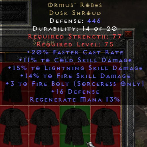Ormus' Robes - Fire Bolt #4