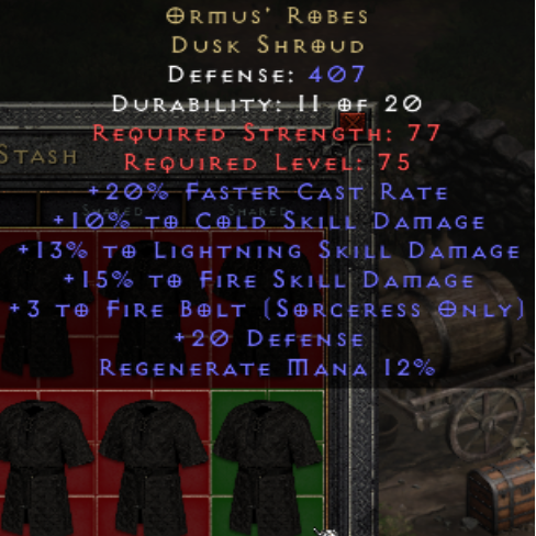 Ormus' Robes - Fire Bolt #5