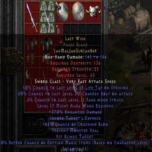 Last Wish Phase Blade 370 ED 66 CB