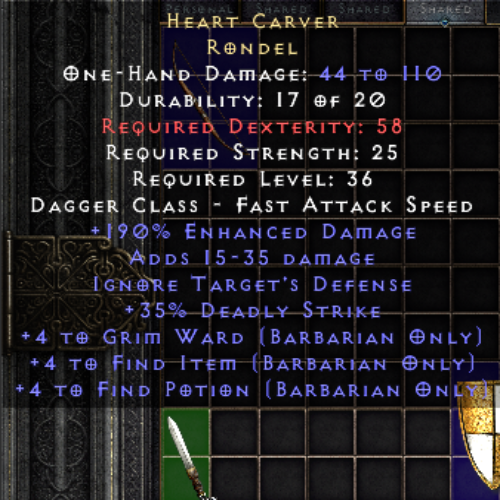 Heart Carver Rondel 190 EDMG