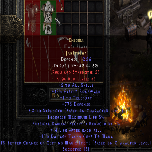 Enigma Mage Plate 775 Defense Perfect