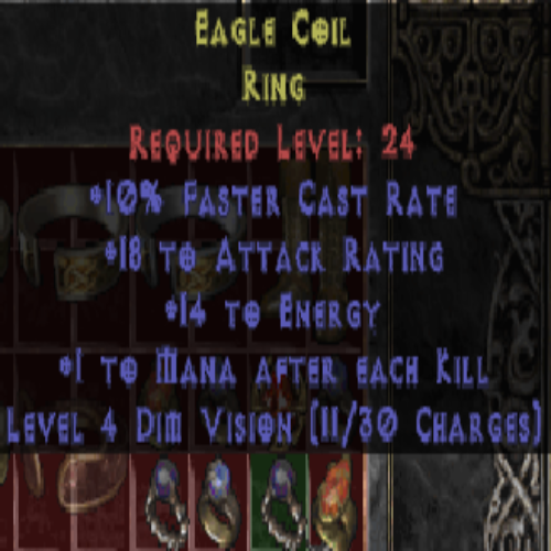 Eagle Coil Ring (Coral) 10 FCR 18 AR 14 Energy 1 MAEK LVL 24 REQ