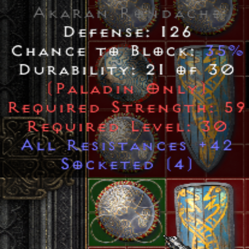 Akaran Rondache 4os 42 All Resistances