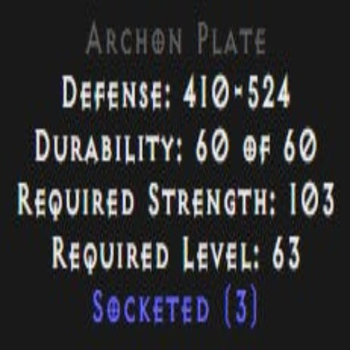 Archon Plate 3 Sockets