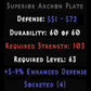 Archon Plate 5-9% ED 4 Sockets