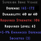 Bone Visage 5-9% ED 3 Sockets