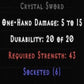 Crystal Sword 6 Sockets