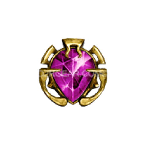 Vermilion Jewel of Virility +9 Strength +15 Maximum Damage