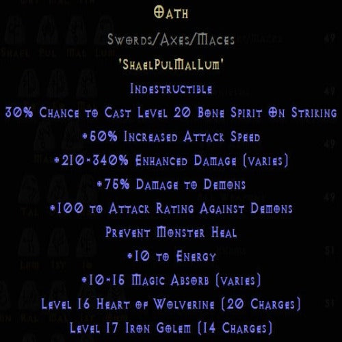 Oath Rune Pack