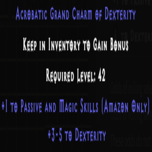 Amazon Passive Skiller +3-5 Dexterity