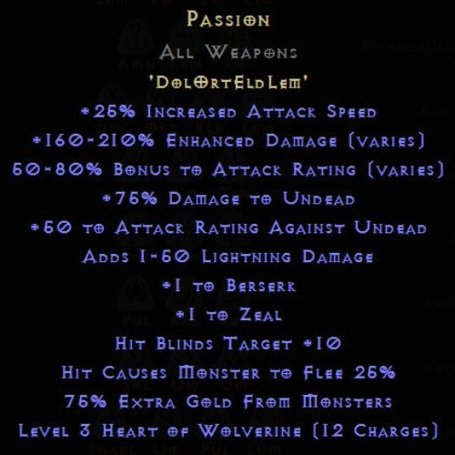 Passion Rune Pack