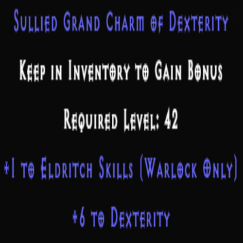 Warlock Eldritch Skiller +6 Dexterity