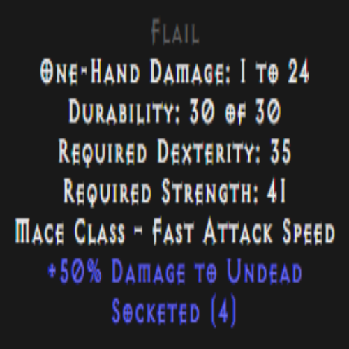Flail 4 Sockets Description