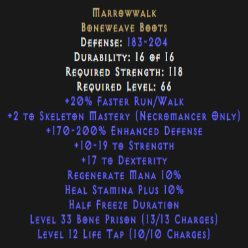 Marrowwalk 2 Skeleton Mastery Description